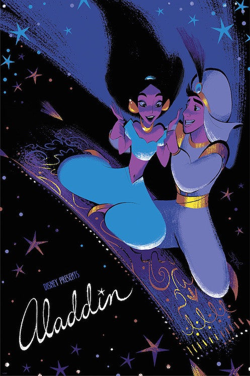 Cyclops Print Works Print #52V: Aladdin Metallic Variant Edition by Brittney Lee