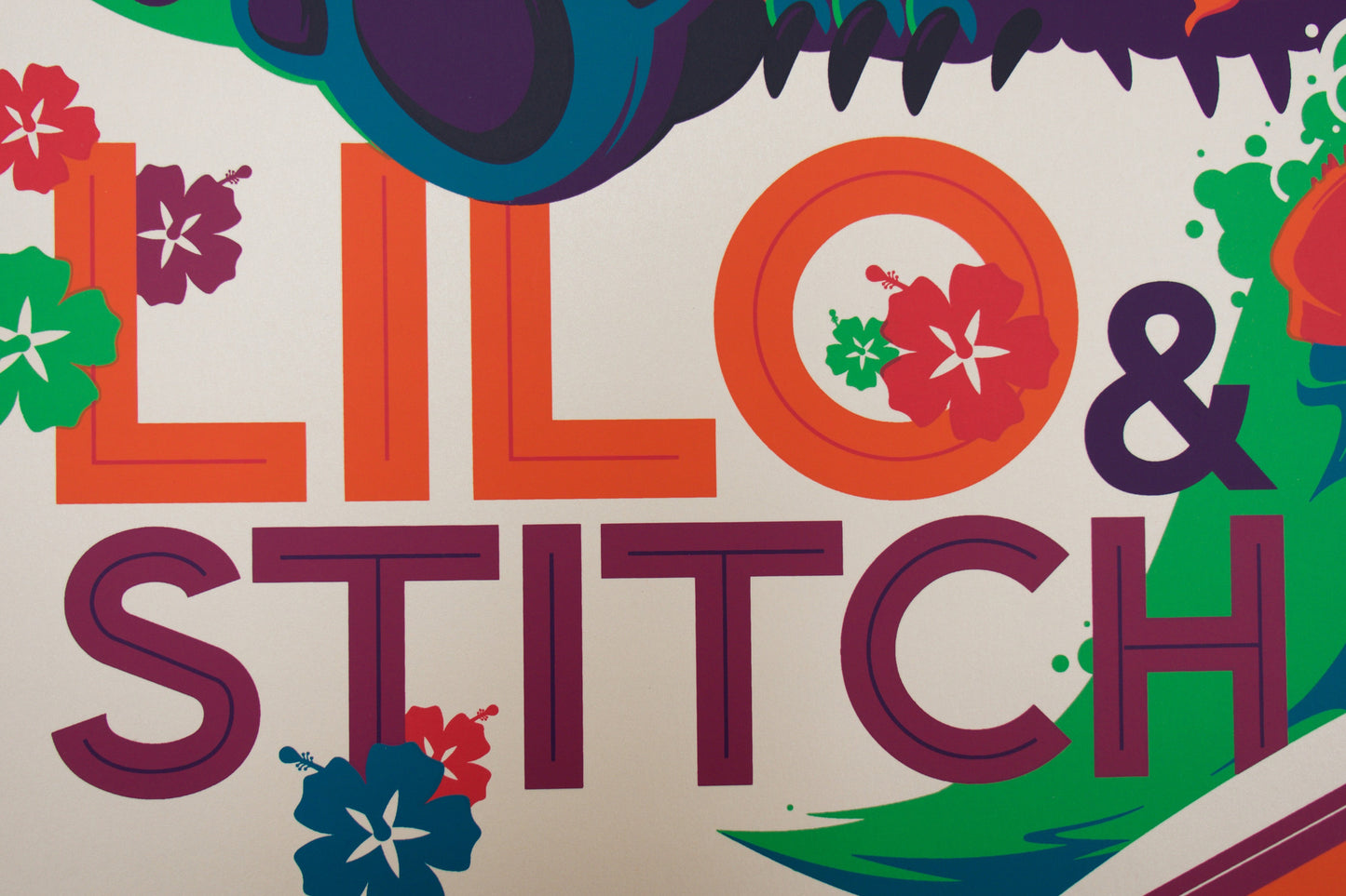 Cyclops Print Works Print #04V: Lilo & Stitch Sunset Variant Edition by Tom Whalen