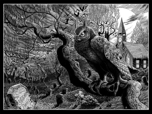 Cyclops Print Works X Mondo Collaboration Print #27V: The Skeleton Dance Variant Edition by Brandon Holt