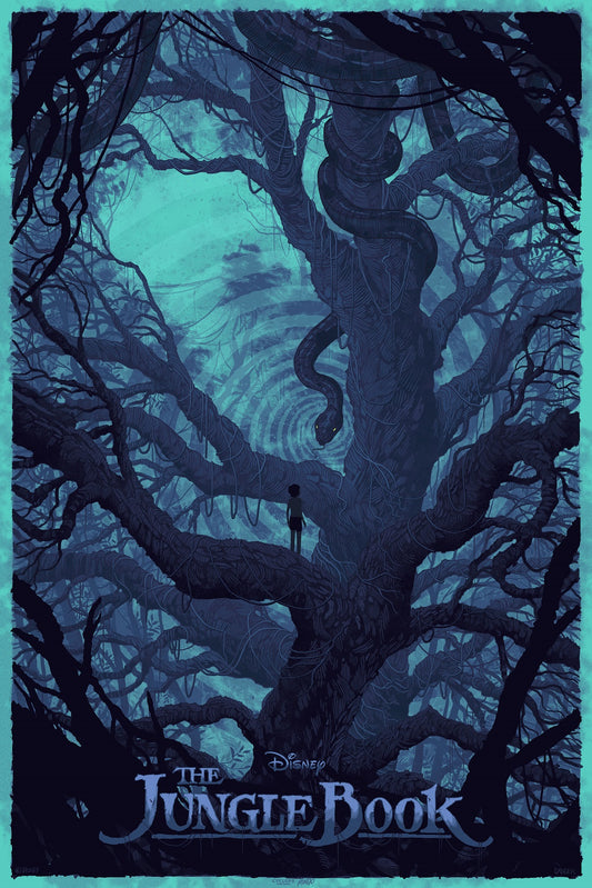 Cyclops Print Works X Mondo Collaboration Print #01V: The Jungle Book Hypno Variant Edition by Daniel Danger