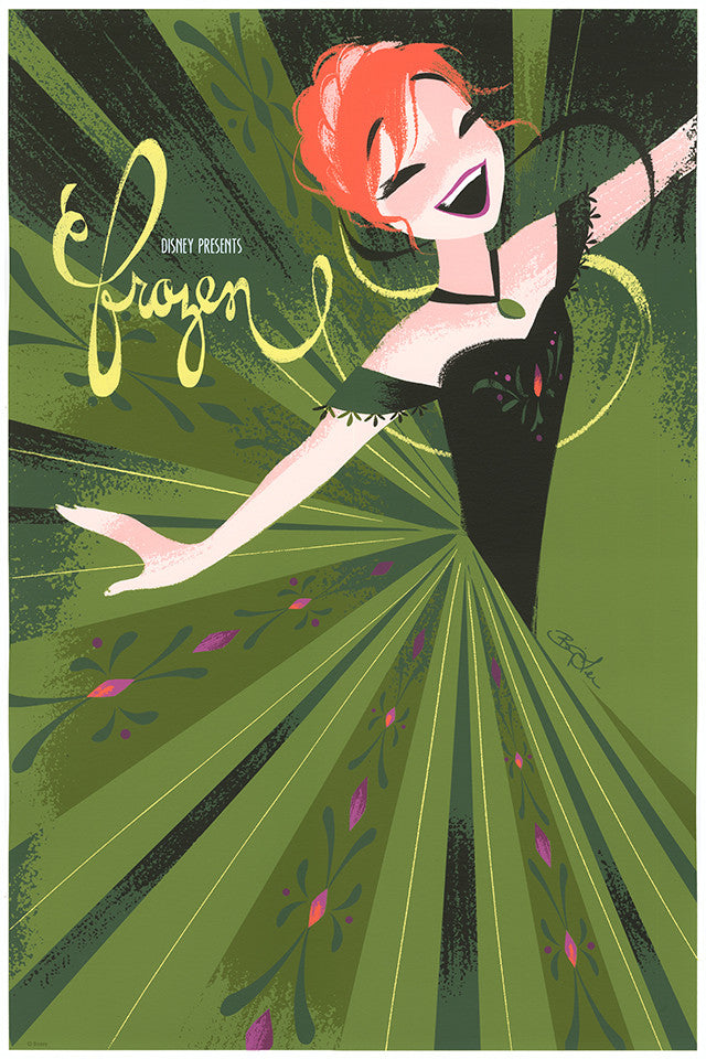 Cyclops Print Works Print #19: Frozen - Anna by Brittney Lee