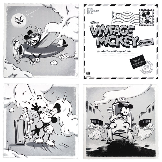 Vintage Mickey Travel (3 Print Set) by Ameorry Luo
