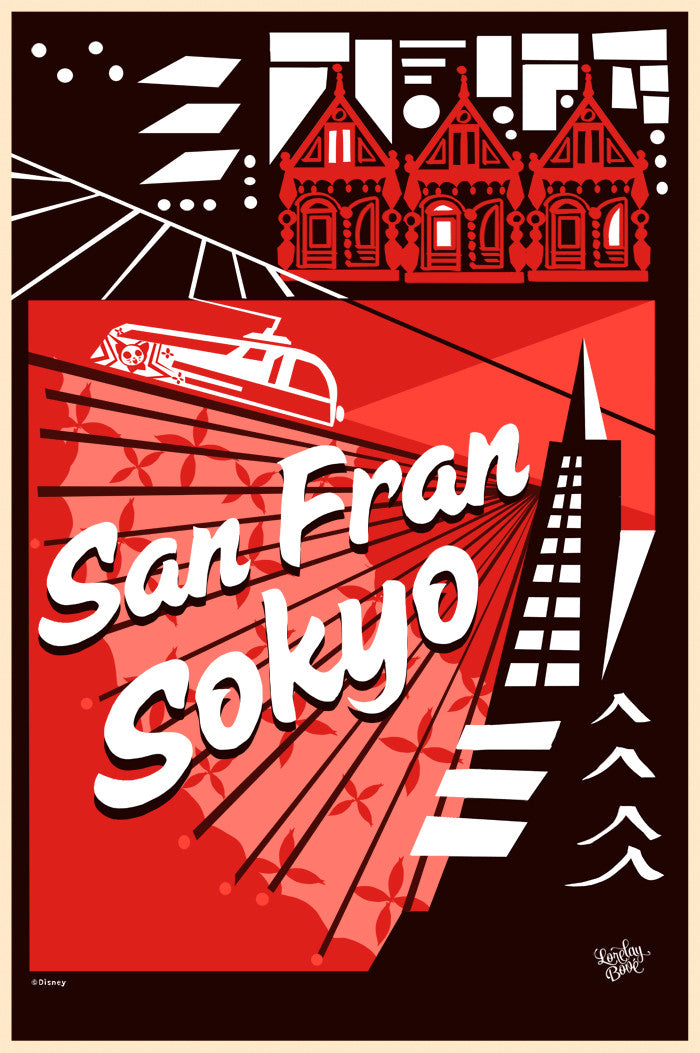 Cyclops Print Works Print #14: San Fransokyo (Big Hero 6) by Lorelay Bové