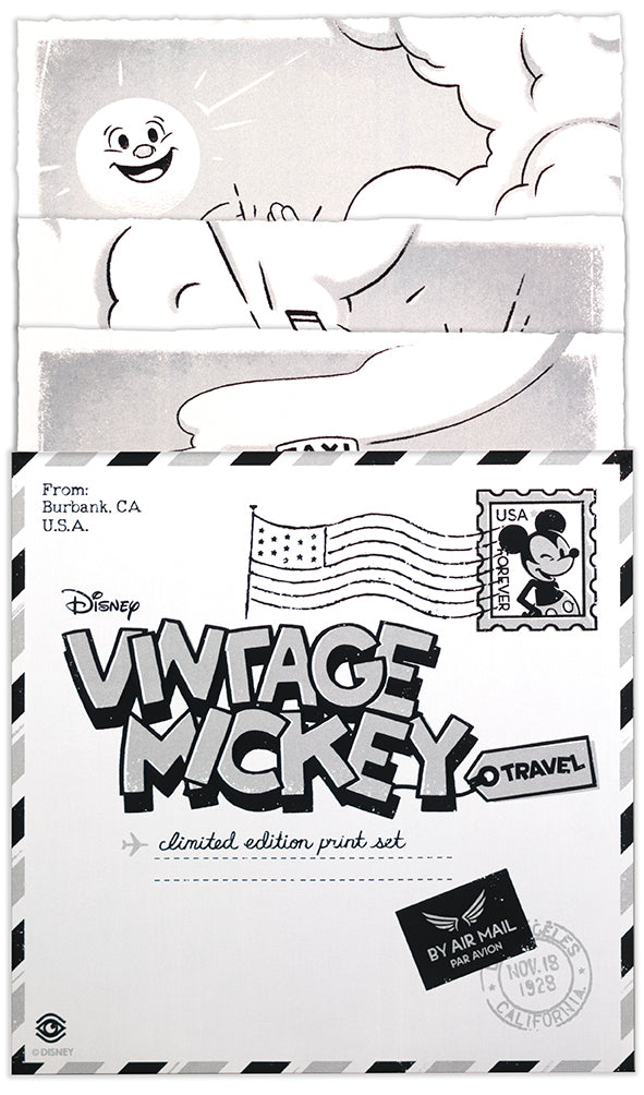Vintage Mickey Travel (3 Print Set) by Ameorry Luo