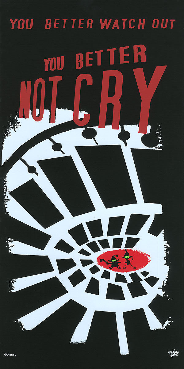 Cyclops Print Works Print #24: You Better Watch Out, You Better Not Cry (Prep & Landing) by Lorelay Bové
