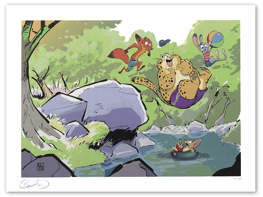 Cyclops Print Works Print #40: Summer in Zootopia by Byron Howard