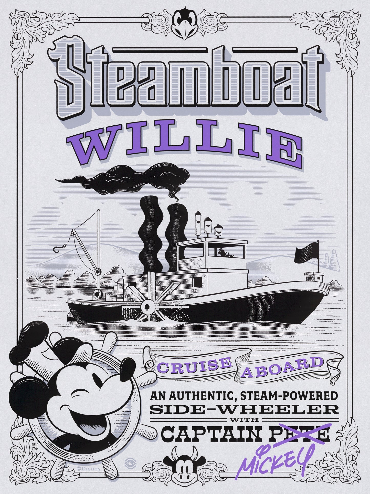 "Steamboat Willie" by Eric Tan [Silver Variant]