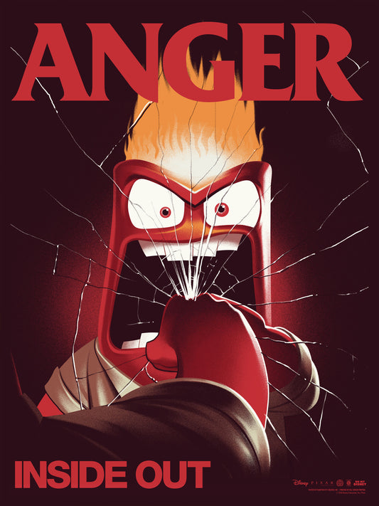 Cyclops Print Works X Mondo Print: Anger (Inside Out) by Phantom City Creative